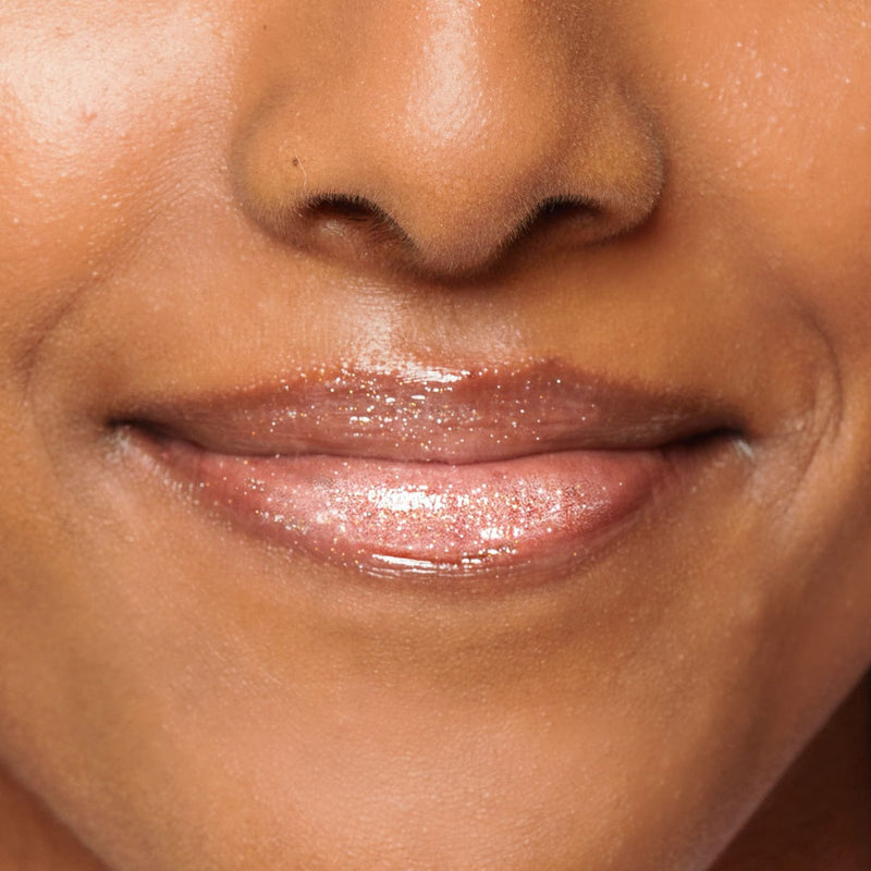 Fiona Frills Makeup Moisturizing Lip Gloss in Pearly Y2K Frilliance